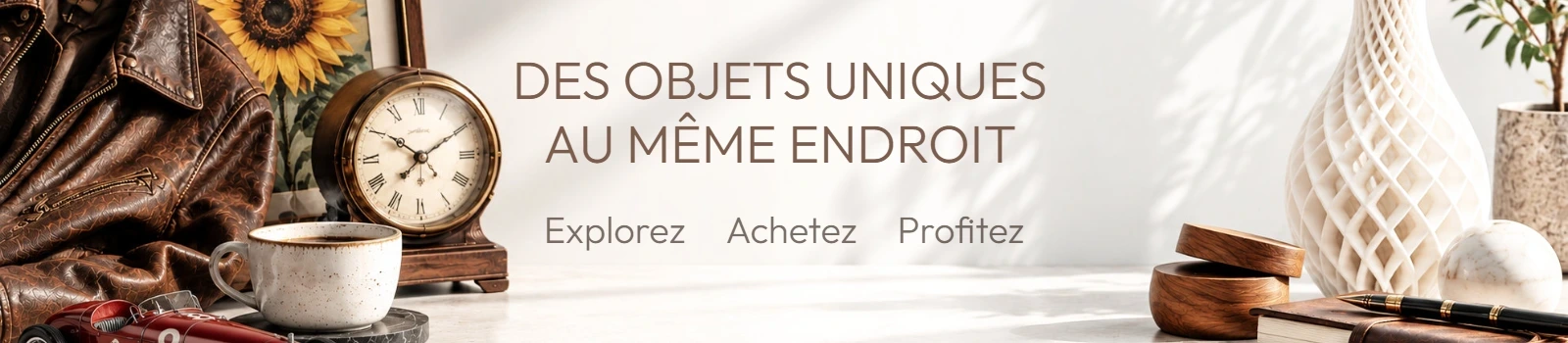 Tout le monde a dû commencer un jour... — DES OBJETS UNIQUES
AU MÊME ENDROIT — Explorez     Achetez     Profitez
